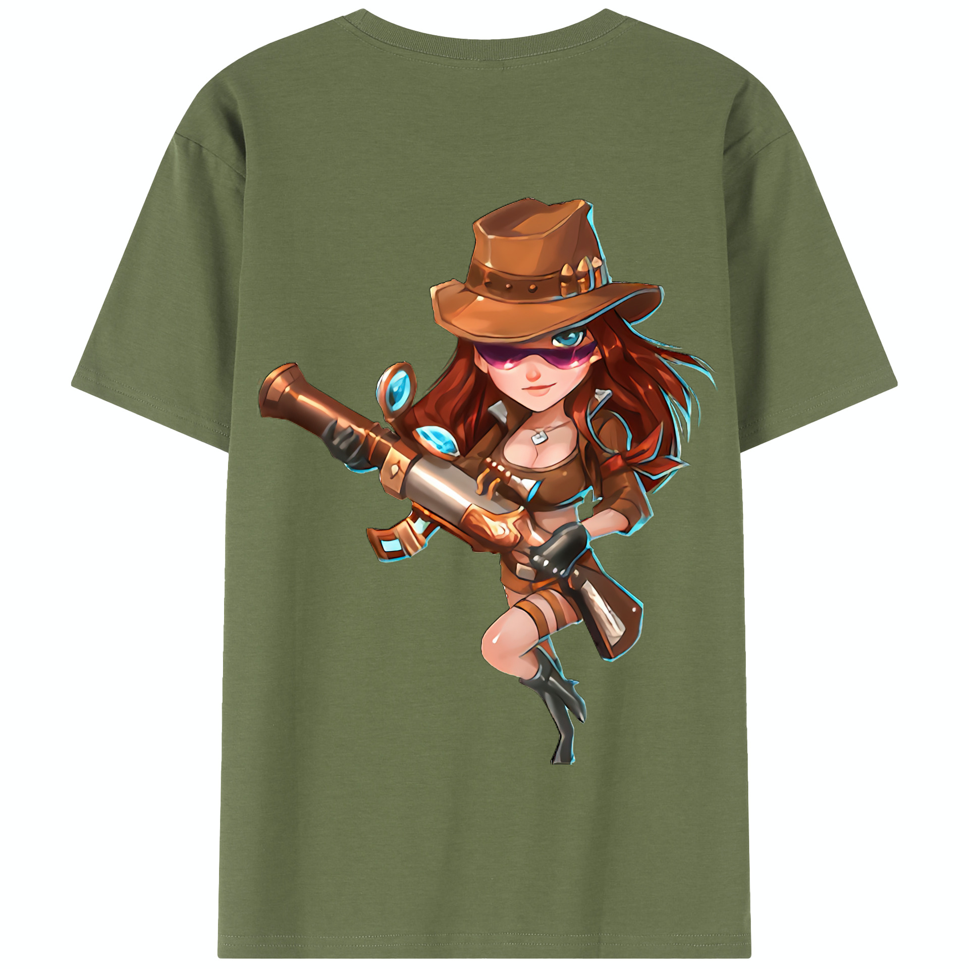 リーグ・オブ・レジェンド League of Legends LOL 綿100％半袖Tシャツ（背面プリント）